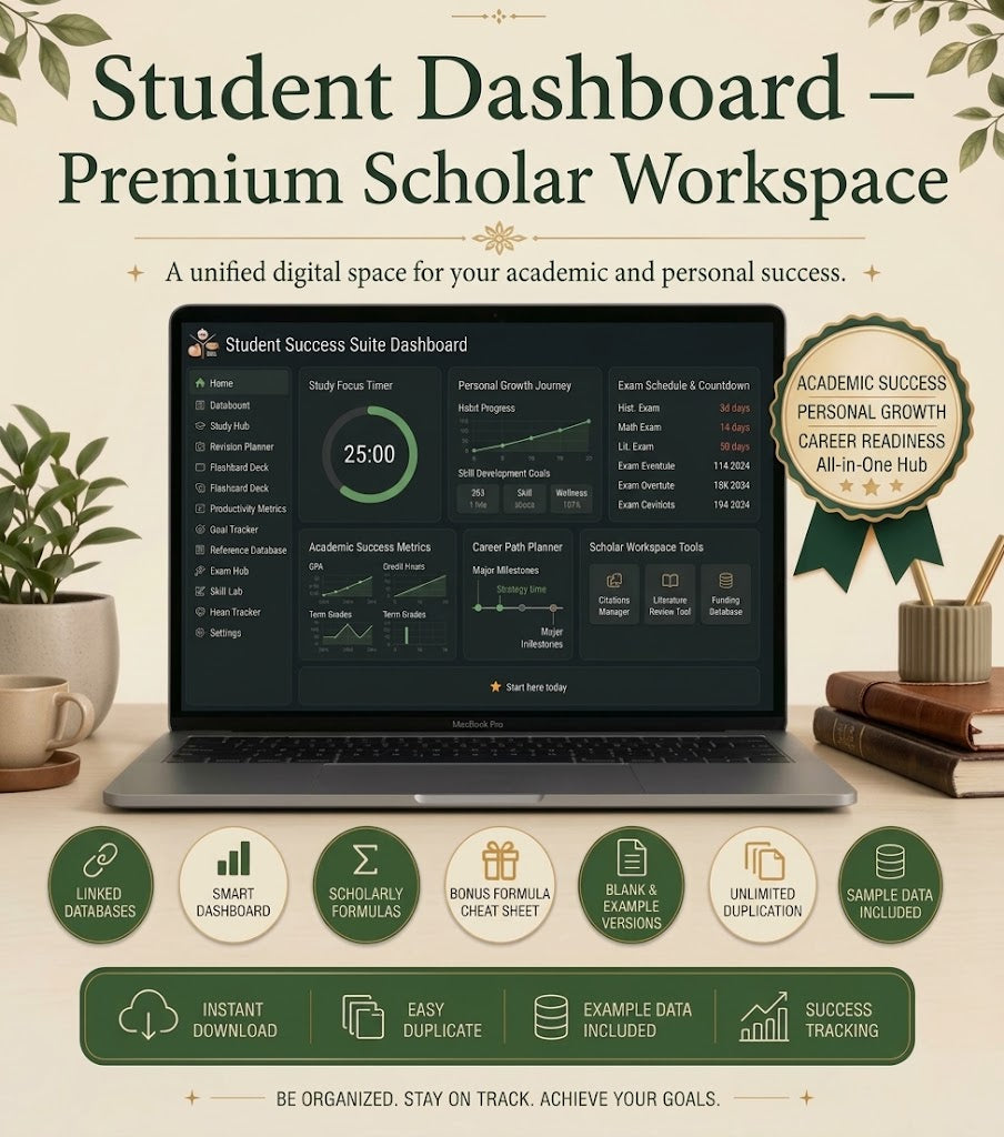 Student Dashboard – Premium Scholar Workspace